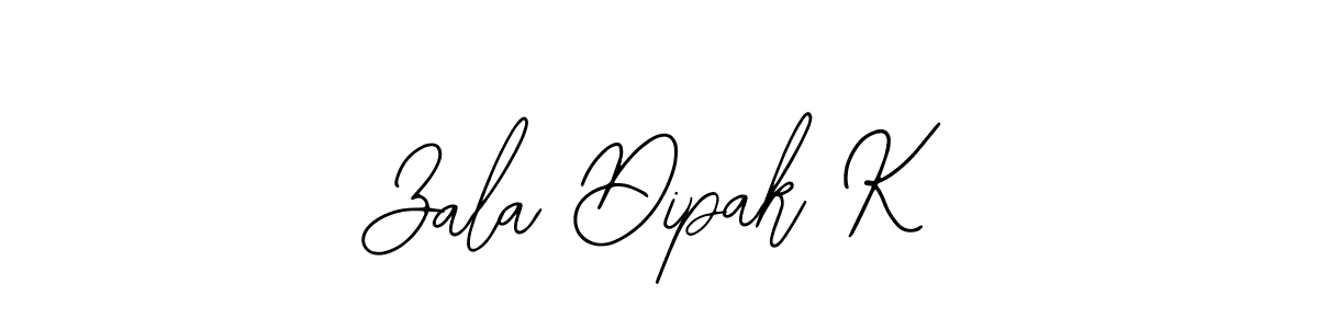 Create a beautiful signature design for name Zala Dipak K. With this signature (Bearetta-2O07w) fonts, you can make a handwritten signature for free. Zala Dipak K signature style 12 images and pictures png