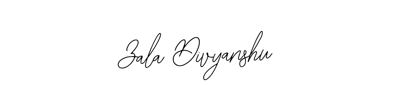 The best way (Bearetta-2O07w) to make a short signature is to pick only two or three words in your name. The name Zala Divyanshu include a total of six letters. For converting this name. Zala Divyanshu signature style 12 images and pictures png