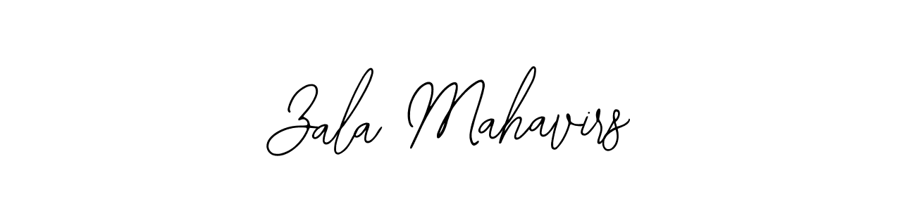 How to make Zala Mahavirs name signature. Use Bearetta-2O07w style for creating short signs online. This is the latest handwritten sign. Zala Mahavirs signature style 12 images and pictures png