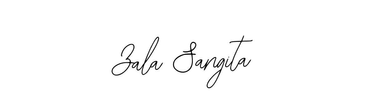 Create a beautiful signature design for name Zala Sangita. With this signature (Bearetta-2O07w) fonts, you can make a handwritten signature for free. Zala Sangita signature style 12 images and pictures png