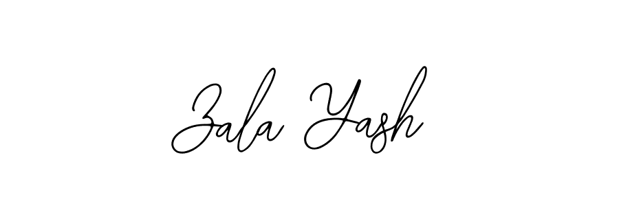 Also You can easily find your signature by using the search form. We will create Zala Yash name handwritten signature images for you free of cost using Bearetta-2O07w sign style. Zala Yash signature style 12 images and pictures png