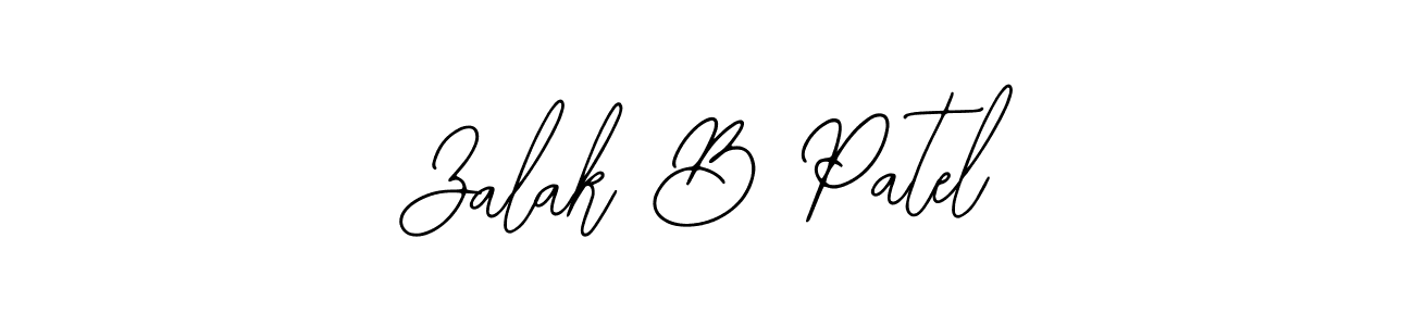 if you are searching for the best signature style for your name Zalak B Patel. so please give up your signature search. here we have designed multiple signature styles  using Bearetta-2O07w. Zalak B Patel signature style 12 images and pictures png