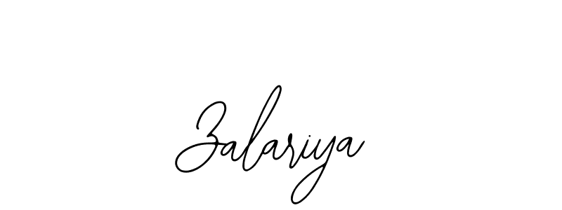 How to make Zalariya name signature. Use Bearetta-2O07w style for creating short signs online. This is the latest handwritten sign. Zalariya signature style 12 images and pictures png