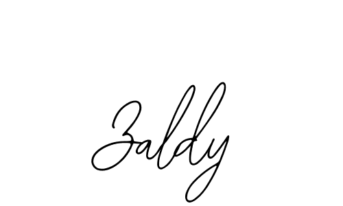 How to make Zaldy signature? Bearetta-2O07w is a professional autograph style. Create handwritten signature for Zaldy name. Zaldy signature style 12 images and pictures png