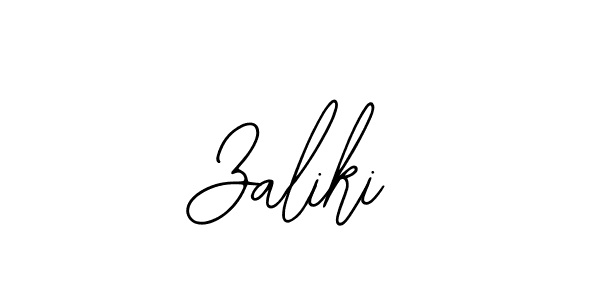 You should practise on your own different ways (Bearetta-2O07w) to write your name (Zaliki) in signature. don't let someone else do it for you. Zaliki signature style 12 images and pictures png