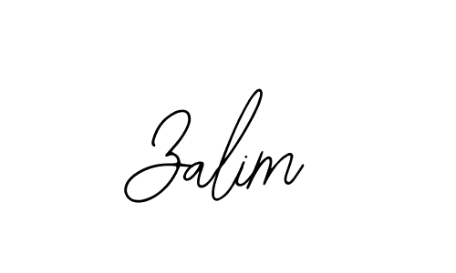 How to make Zalim name signature. Use Bearetta-2O07w style for creating short signs online. This is the latest handwritten sign. Zalim signature style 12 images and pictures png