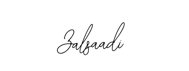 You should practise on your own different ways (Bearetta-2O07w) to write your name (Zalsaadi) in signature. don't let someone else do it for you. Zalsaadi signature style 12 images and pictures png