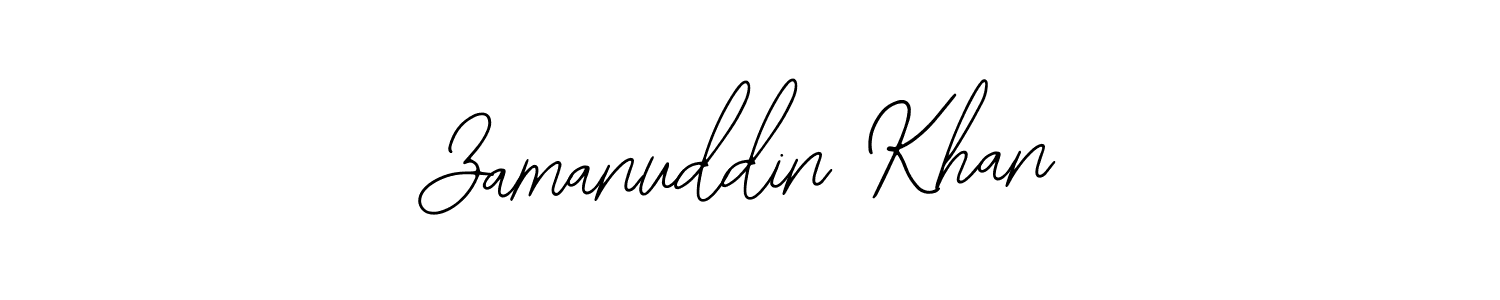 How to make Zamanuddin Khan signature? Bearetta-2O07w is a professional autograph style. Create handwritten signature for Zamanuddin Khan name. Zamanuddin Khan signature style 12 images and pictures png