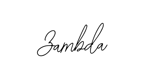 It looks lik you need a new signature style for name Zambda. Design unique handwritten (Bearetta-2O07w) signature with our free signature maker in just a few clicks. Zambda signature style 12 images and pictures png