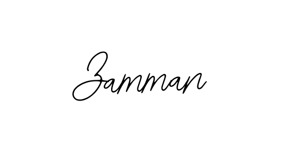 Design your own signature with our free online signature maker. With this signature software, you can create a handwritten (Bearetta-2O07w) signature for name Zamman. Zamman signature style 12 images and pictures png
