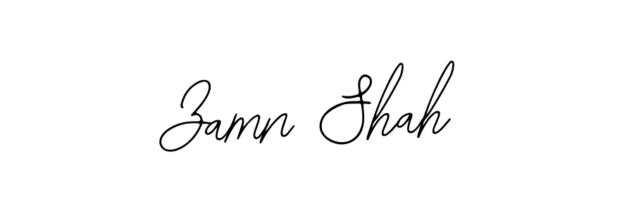 How to make Zamn Shah signature? Bearetta-2O07w is a professional autograph style. Create handwritten signature for Zamn Shah name. Zamn Shah signature style 12 images and pictures png