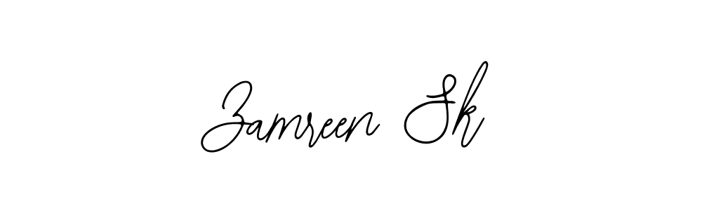 How to Draw Zamreen Sk signature style? Bearetta-2O07w is a latest design signature styles for name Zamreen Sk. Zamreen Sk signature style 12 images and pictures png