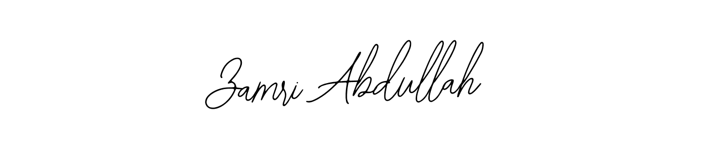 Zamri Abdullah stylish signature style. Best Handwritten Sign (Bearetta-2O07w) for my name. Handwritten Signature Collection Ideas for my name Zamri Abdullah. Zamri Abdullah signature style 12 images and pictures png