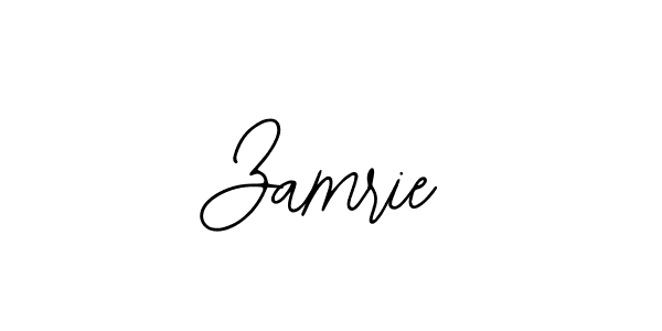 How to make Zamrie signature? Bearetta-2O07w is a professional autograph style. Create handwritten signature for Zamrie name. Zamrie signature style 12 images and pictures png