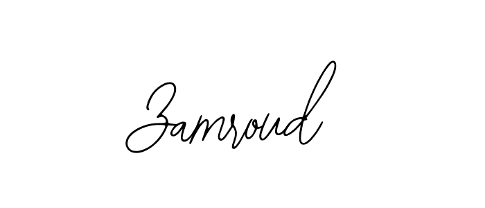 How to make Zamroud name signature. Use Bearetta-2O07w style for creating short signs online. This is the latest handwritten sign. Zamroud signature style 12 images and pictures png