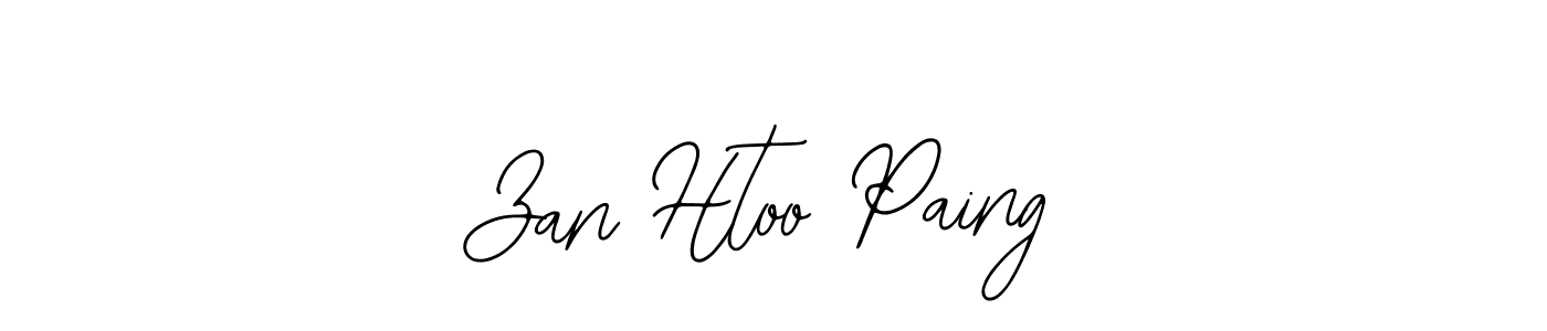 Make a beautiful signature design for name Zan Htoo Paing. Use this online signature maker to create a handwritten signature for free. Zan Htoo Paing signature style 12 images and pictures png