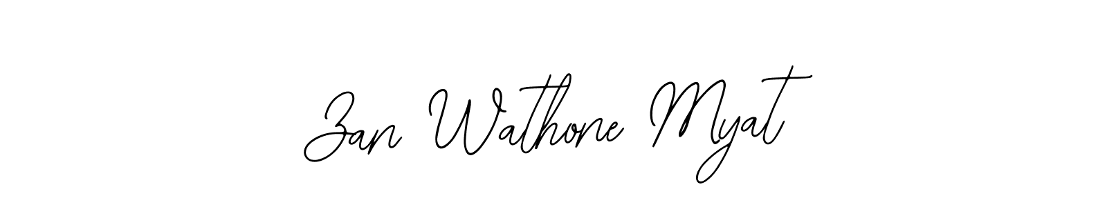 Also we have Zan Wathone Myat name is the best signature style. Create professional handwritten signature collection using Bearetta-2O07w autograph style. Zan Wathone Myat signature style 12 images and pictures png