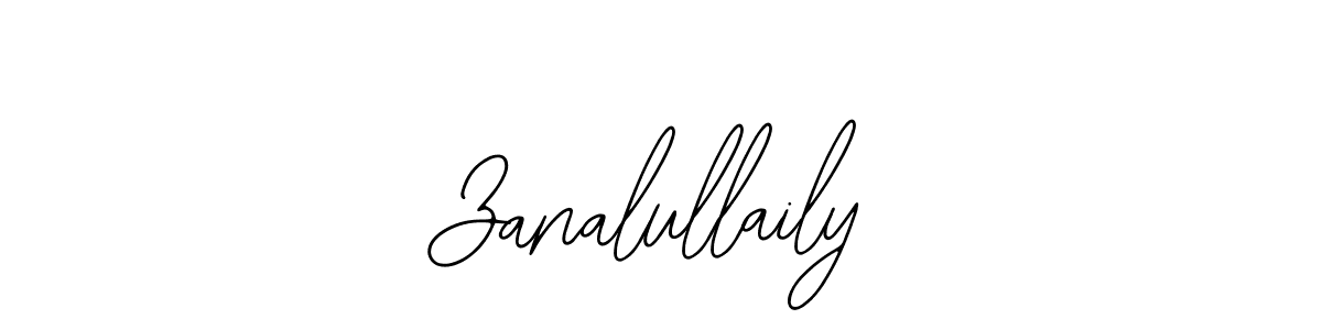 Use a signature maker to create a handwritten signature online. With this signature software, you can design (Bearetta-2O07w) your own signature for name Zanalullaily. Zanalullaily signature style 12 images and pictures png