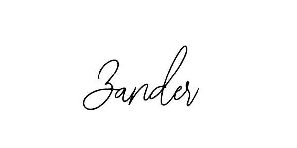 Design your own signature with our free online signature maker. With this signature software, you can create a handwritten (Bearetta-2O07w) signature for name Zander. Zander signature style 12 images and pictures png