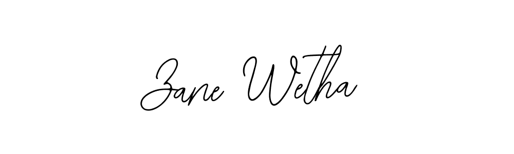 Design your own signature with our free online signature maker. With this signature software, you can create a handwritten (Bearetta-2O07w) signature for name Zane Wetha. Zane Wetha signature style 12 images and pictures png