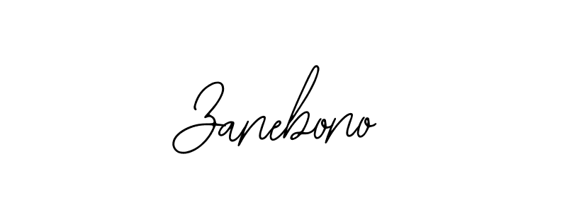How to make Zanebono name signature. Use Bearetta-2O07w style for creating short signs online. This is the latest handwritten sign. Zanebono signature style 12 images and pictures png