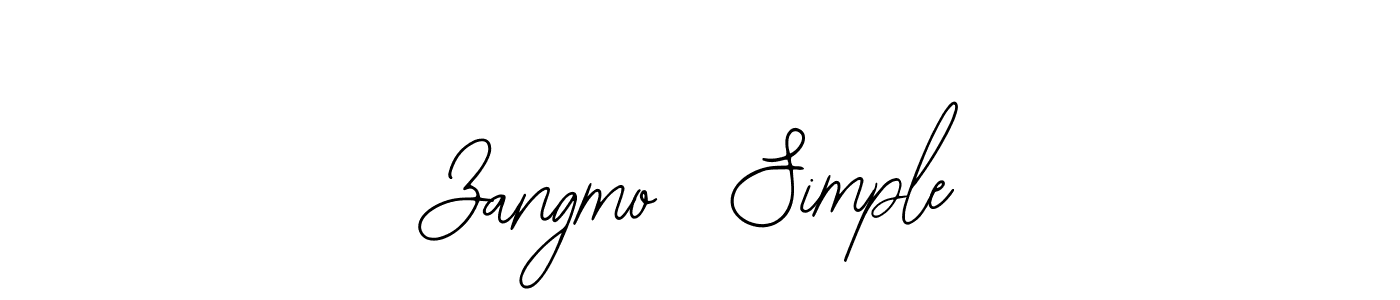 You can use this online signature creator to create a handwritten signature for the name Zangmo  Simple. This is the best online autograph maker. Zangmo  Simple signature style 12 images and pictures png