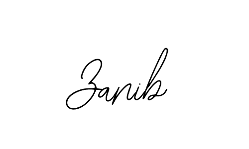 How to make Zanib signature? Bearetta-2O07w is a professional autograph style. Create handwritten signature for Zanib name. Zanib signature style 12 images and pictures png