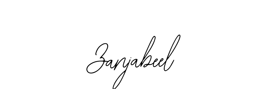 Create a beautiful signature design for name Zanjabeel. With this signature (Bearetta-2O07w) fonts, you can make a handwritten signature for free. Zanjabeel signature style 12 images and pictures png