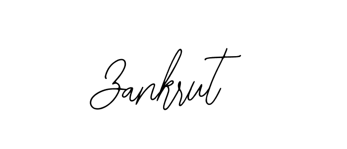 How to make Zankrut name signature. Use Bearetta-2O07w style for creating short signs online. This is the latest handwritten sign. Zankrut signature style 12 images and pictures png