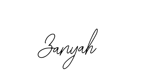 Create a beautiful signature design for name Zanyah. With this signature (Bearetta-2O07w) fonts, you can make a handwritten signature for free. Zanyah signature style 12 images and pictures png