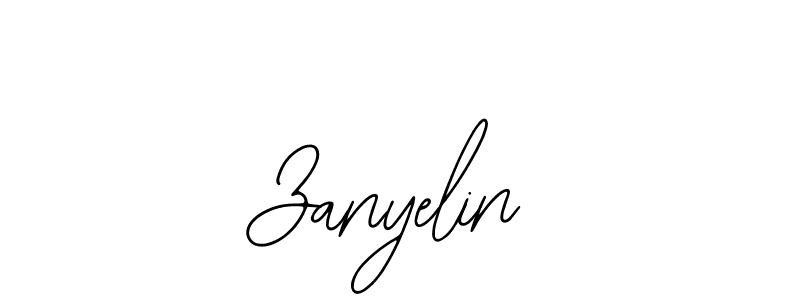 You should practise on your own different ways (Bearetta-2O07w) to write your name (Zanyelin) in signature. don't let someone else do it for you. Zanyelin signature style 12 images and pictures png