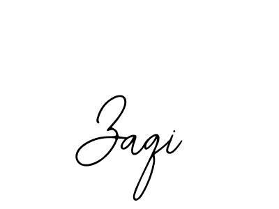 Use a signature maker to create a handwritten signature online. With this signature software, you can design (Bearetta-2O07w) your own signature for name Zaqi. Zaqi signature style 12 images and pictures png