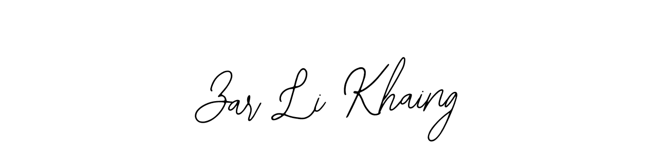 Here are the top 10 professional signature styles for the name Zar Li Khaing. These are the best autograph styles you can use for your name. Zar Li Khaing signature style 12 images and pictures png