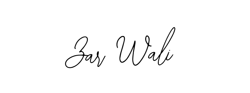 if you are searching for the best signature style for your name Zar Wali. so please give up your signature search. here we have designed multiple signature styles  using Bearetta-2O07w. Zar Wali signature style 12 images and pictures png