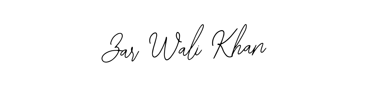 Also You can easily find your signature by using the search form. We will create Zar Wali Khan name handwritten signature images for you free of cost using Bearetta-2O07w sign style. Zar Wali Khan signature style 12 images and pictures png