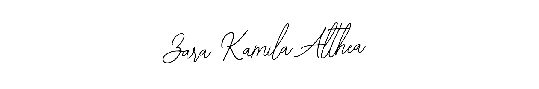 It looks lik you need a new signature style for name Zara Kamila Althea. Design unique handwritten (Bearetta-2O07w) signature with our free signature maker in just a few clicks. Zara Kamila Althea signature style 12 images and pictures png