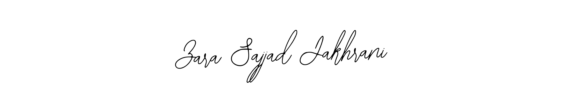 You should practise on your own different ways (Bearetta-2O07w) to write your name (Zara Sajjad Jakhrani) in signature. don't let someone else do it for you. Zara Sajjad Jakhrani signature style 12 images and pictures png
