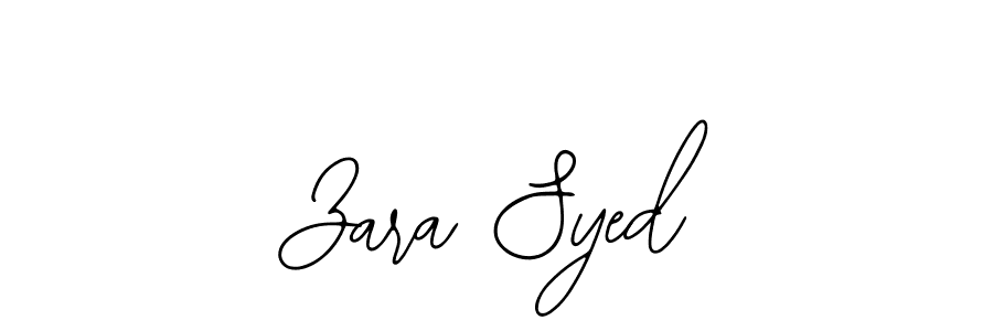 Use a signature maker to create a handwritten signature online. With this signature software, you can design (Bearetta-2O07w) your own signature for name Zara Syed. Zara Syed signature style 12 images and pictures png