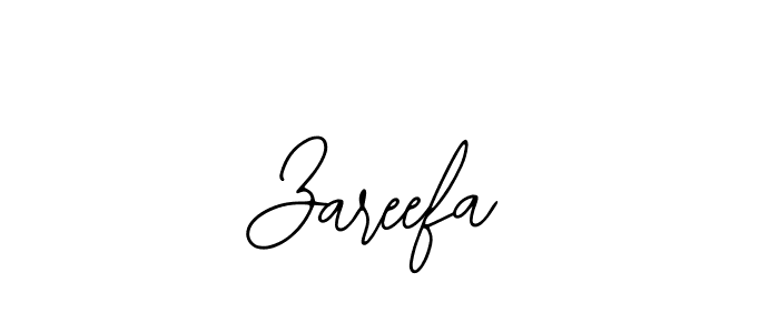 How to make Zareefa name signature. Use Bearetta-2O07w style for creating short signs online. This is the latest handwritten sign. Zareefa signature style 12 images and pictures png