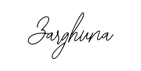 A stylish, flowing autograph style designed for name Zarghuna using Bearetta-2O07w typography. Perfect for digital creative projects. Zarghuna signature style 12 images and pictures png