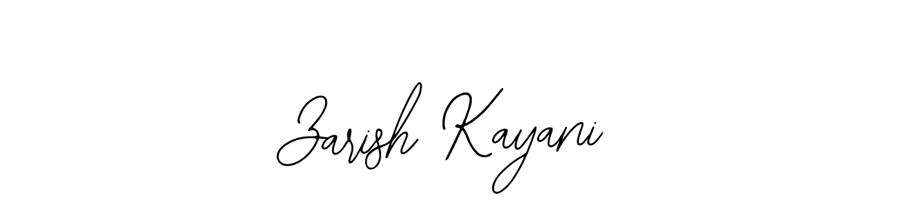 How to make Zarish Kayani signature? Bearetta-2O07w is a professional autograph style. Create handwritten signature for Zarish Kayani name. Zarish Kayani signature style 12 images and pictures png