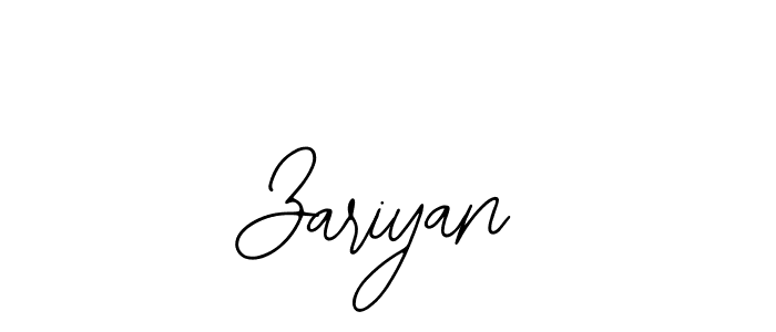 Create a beautiful signature design for name Zariyan. With this signature (Bearetta-2O07w) fonts, you can make a handwritten signature for free. Zariyan signature style 12 images and pictures png