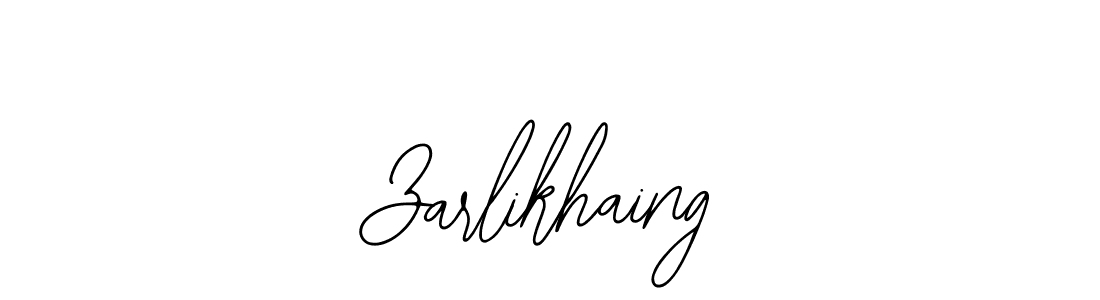 How to make Zarlikhaing name signature. Use Bearetta-2O07w style for creating short signs online. This is the latest handwritten sign. Zarlikhaing signature style 12 images and pictures png