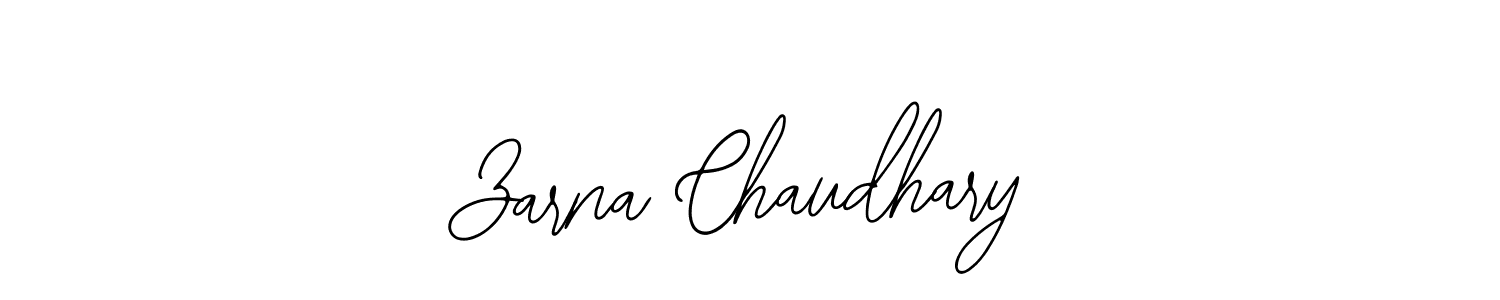 How to make Zarna Chaudhary signature? Bearetta-2O07w is a professional autograph style. Create handwritten signature for Zarna Chaudhary name. Zarna Chaudhary signature style 12 images and pictures png