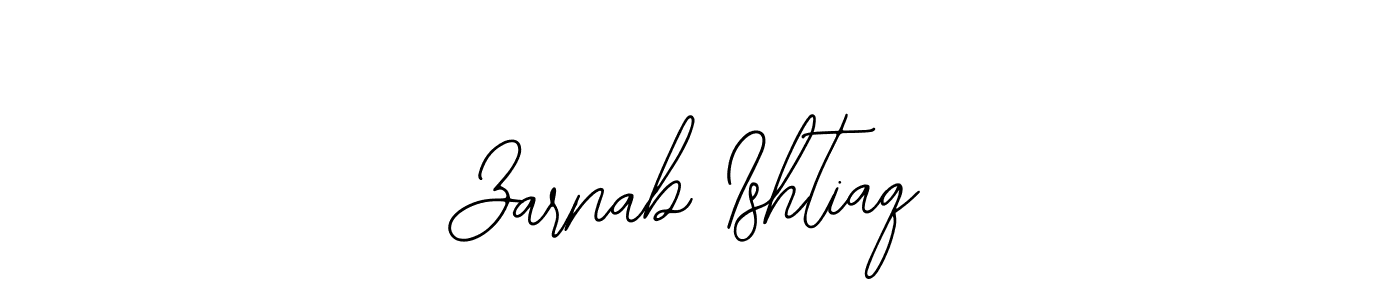 Create a beautiful signature design for name Zarnab Ishtiaq. With this signature (Bearetta-2O07w) fonts, you can make a handwritten signature for free. Zarnab Ishtiaq signature style 12 images and pictures png