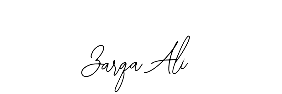 How to make Zarqa Ali name signature. Use Bearetta-2O07w style for creating short signs online. This is the latest handwritten sign. Zarqa Ali signature style 12 images and pictures png