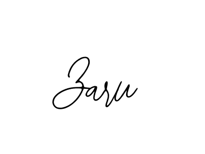 Design your own signature with our free online signature maker. With this signature software, you can create a handwritten (Bearetta-2O07w) signature for name Zaru. Zaru signature style 12 images and pictures png