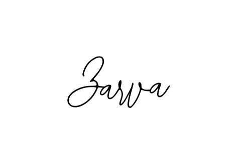 How to make Zarva name signature. Use Bearetta-2O07w style for creating short signs online. This is the latest handwritten sign. Zarva signature style 12 images and pictures png