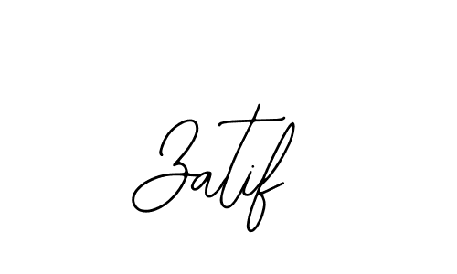 How to make Zatif name signature. Use Bearetta-2O07w style for creating short signs online. This is the latest handwritten sign. Zatif signature style 12 images and pictures png
