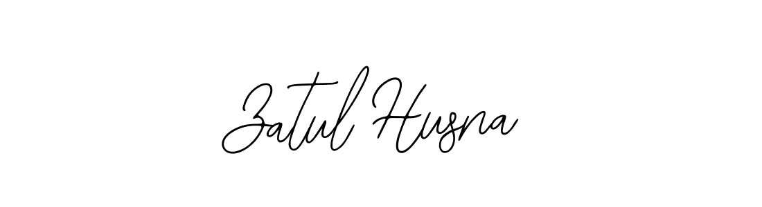 The best way (Bearetta-2O07w) to make a short signature is to pick only two or three words in your name. The name Zatul Husna include a total of six letters. For converting this name. Zatul Husna signature style 12 images and pictures png